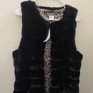 Faux fur vest